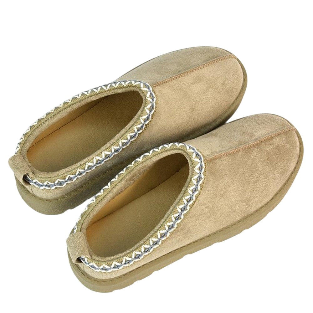 Stone - Close up - XY London Womens-Ladies Vicky Aztec Flat Boots
