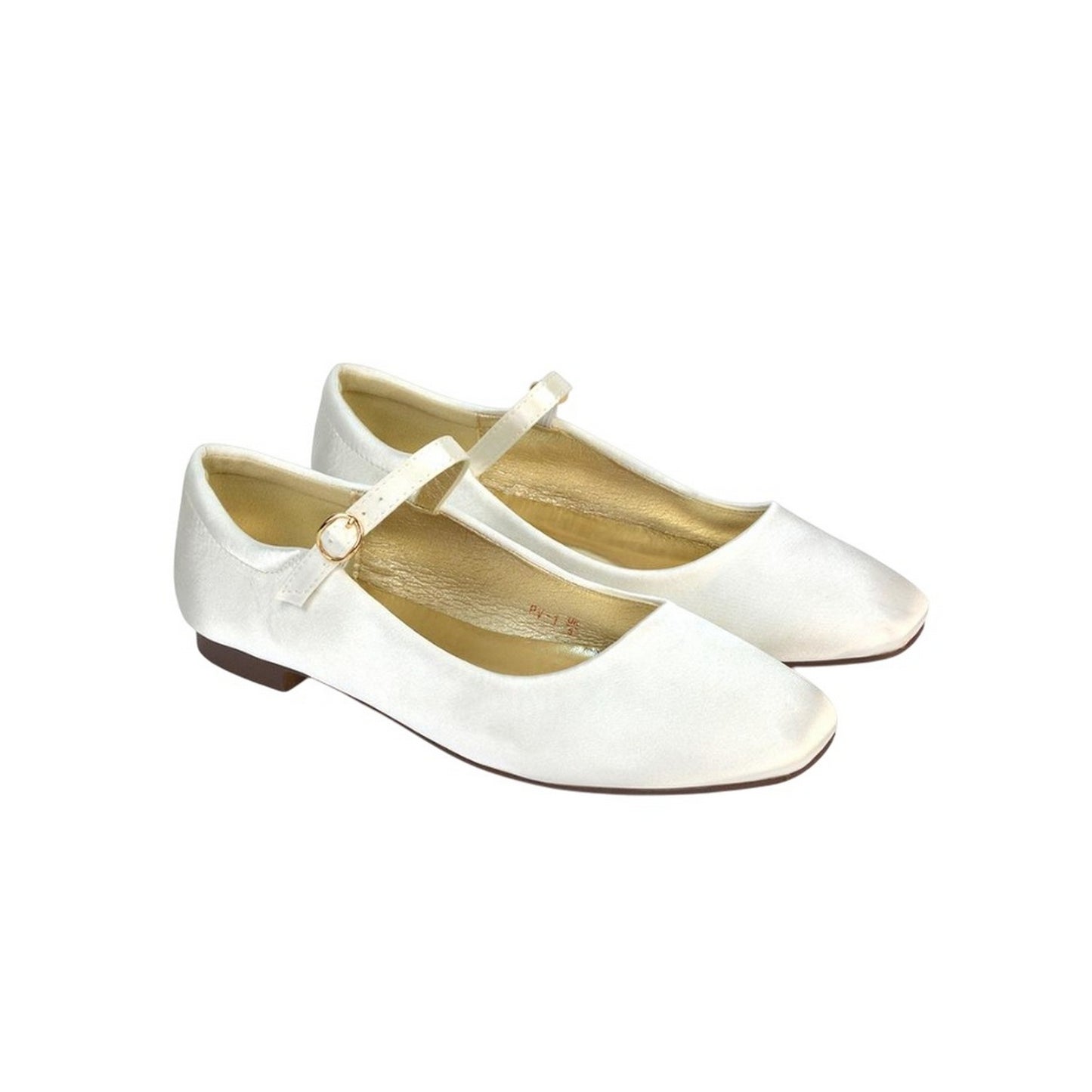 Ivory - Pack Shot - XY London Womens-Ladies Allegra Square Toe Mary Janes