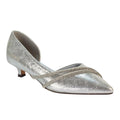 Silver - Lifestyle - XY London Womens-Ladies Kirsty Rhinestone Kitten Heel Court Pumps