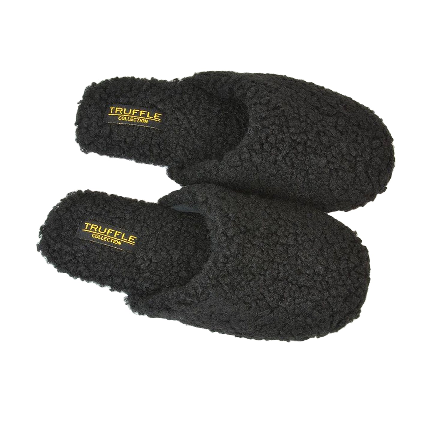 Jet Black - Pack Shot - XY London Womens-Ladies Jody Closed Toe Slip-on Flat Mules