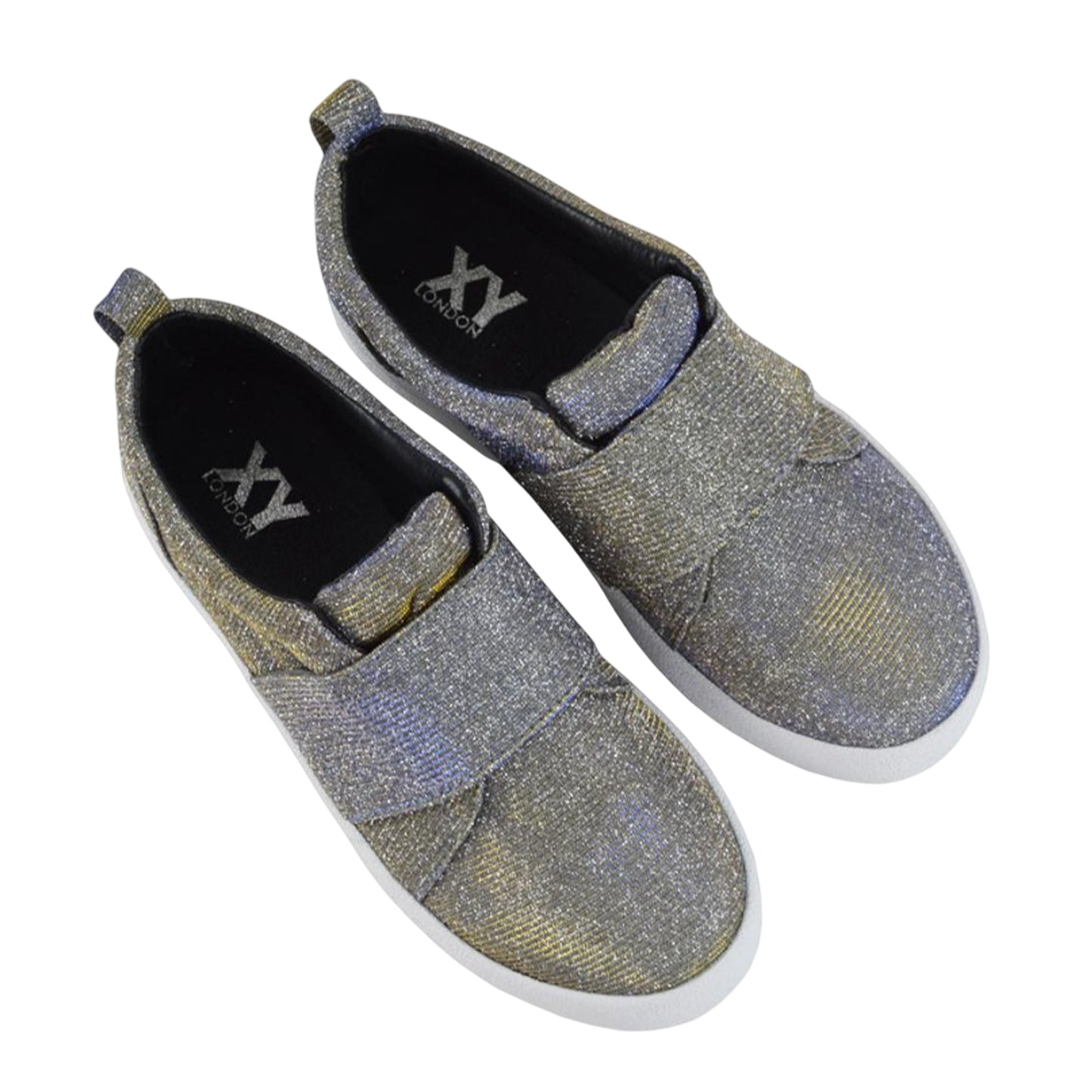Silver-White - Lifestyle - XY London Womens-Ladies Rebecca Trainers