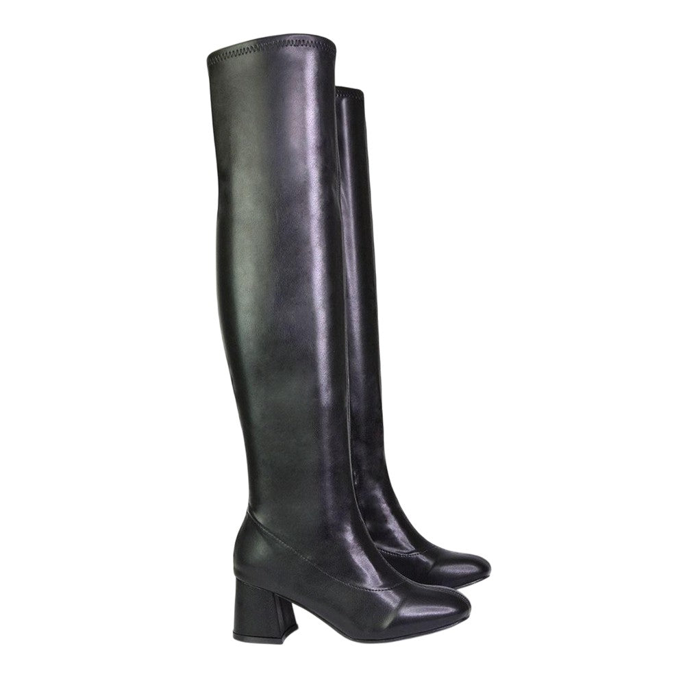 Black - Lifestyle - XY London Womens-Ladies Emmett Knee-High Boots