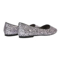 Black - Back - XY London Womens-Ladies Karissa Glitter Flat Ballerina Flats