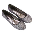 Black - Lifestyle - XY London Womens-Ladies Karissa Glitter Flat Ballerina Flats