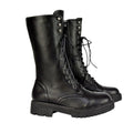Black - Lifestyle - Womens-Ladies Vera Mid Calf Biker Boots