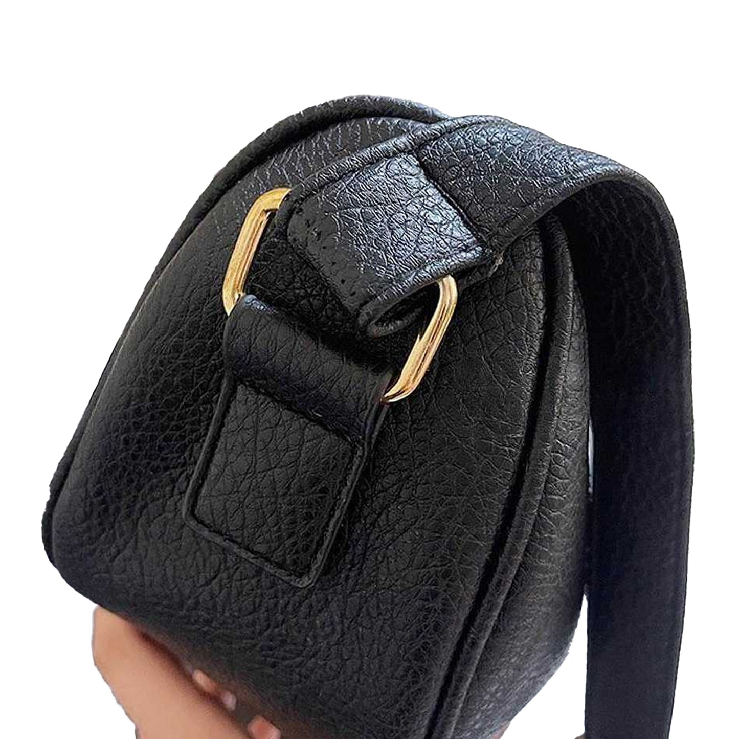 Black - Back - XY London Womens-Ladies Helen Shoulder Bag