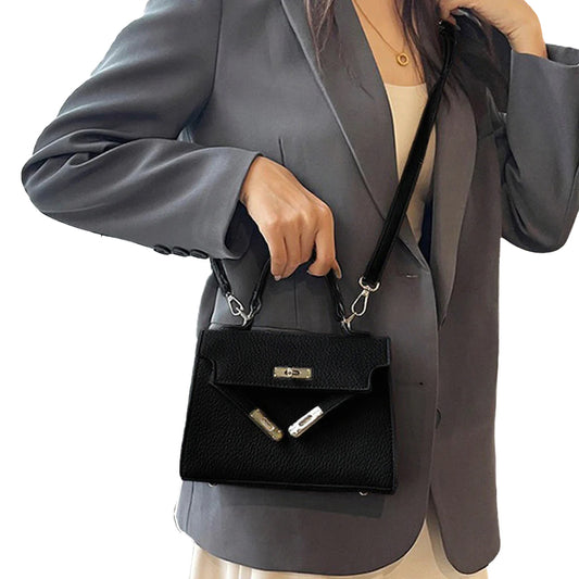 Jet Black - Front - XY London Womens-Ladies Juniper Cross Body Handbag