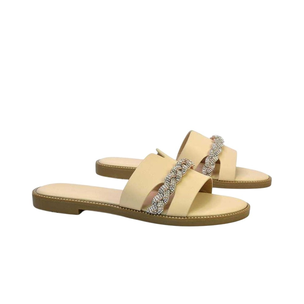 Nude - Lifestyle - XY London Womens-Ladies Josie Diamante Sandals