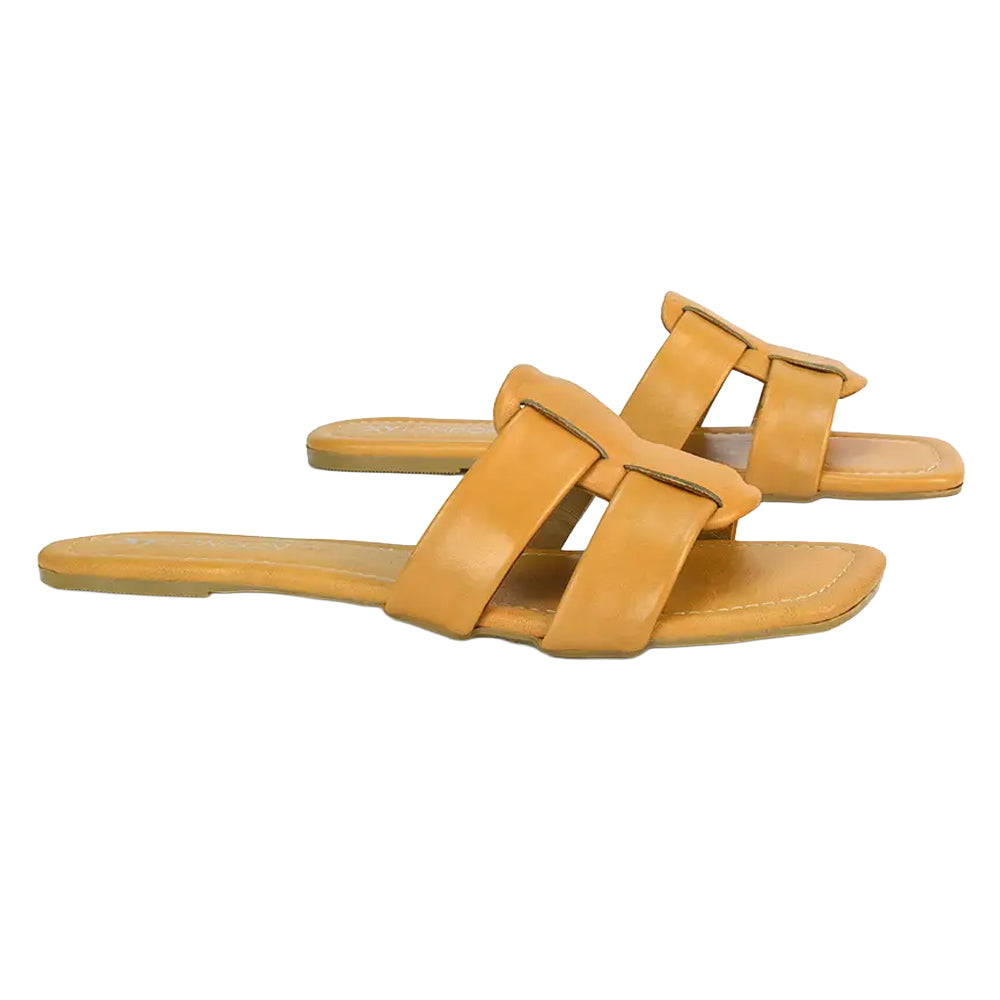 Tan - Lifestyle - XY London Womens-Ladies Chelsea Leather Sandals