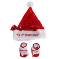 Front - Nursery Time Baby Boys/Girls Christmas Hat & Socks Giftset