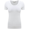 Front - Russell Collection Ladies/Womens Short Sleeve Strech Top