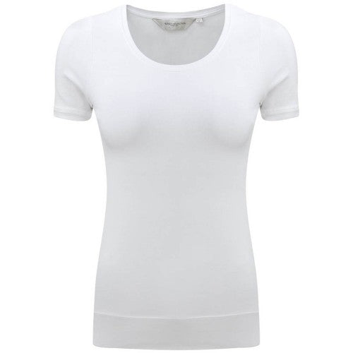 Front - Russell Collection Ladies/Womens Short Sleeve Strech Top