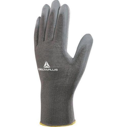 Front - Delta Plus Knitted Polyester Work Safety Gloves