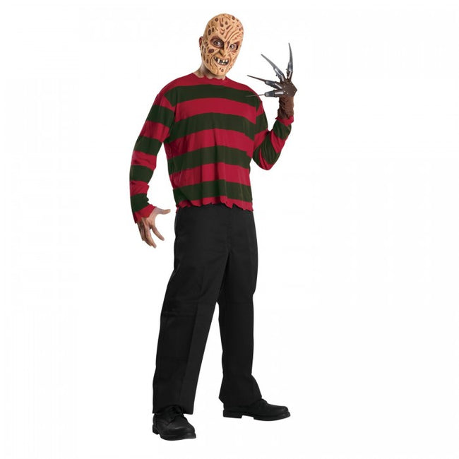 Front - Freddy Vs Jason Mens Freddy Krueger Costume