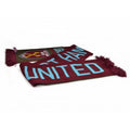 Front - West Ham FC Official Football Jacquard Nero Design Scarf