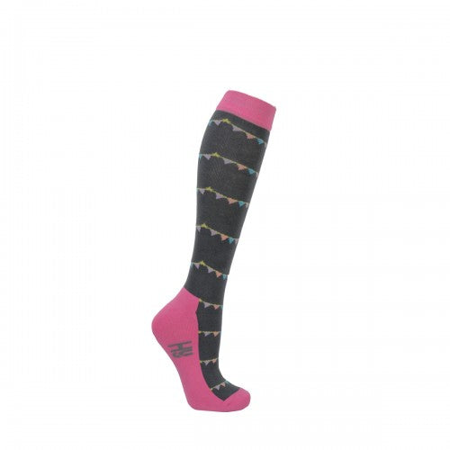 Front - HyFASHION Unisex Adult Merry Go Round Socks (Pack of 3)
