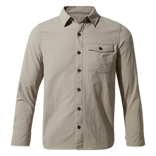 Front - Craghoppers Childrens/Kids NosiLife Emerson Long Sleeved Shirt