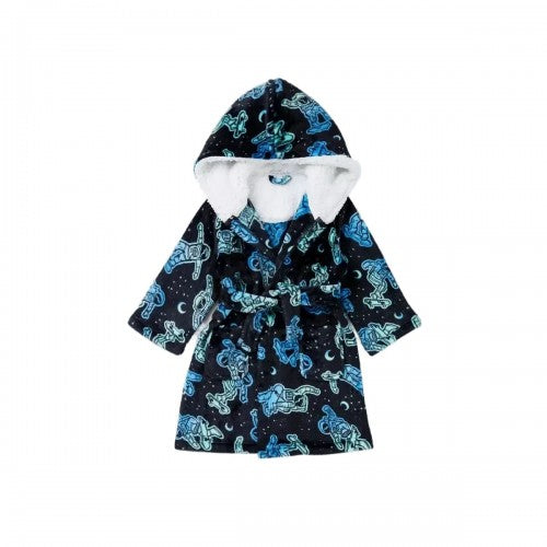 Front - Blue Zoo Boys Space Dressing Gown