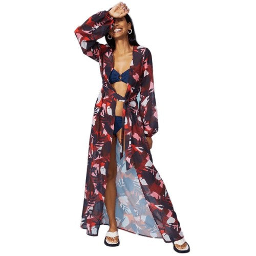 Debenhams Womens/Ladies Abstract Chiffon Maxi Kaftan – Universal