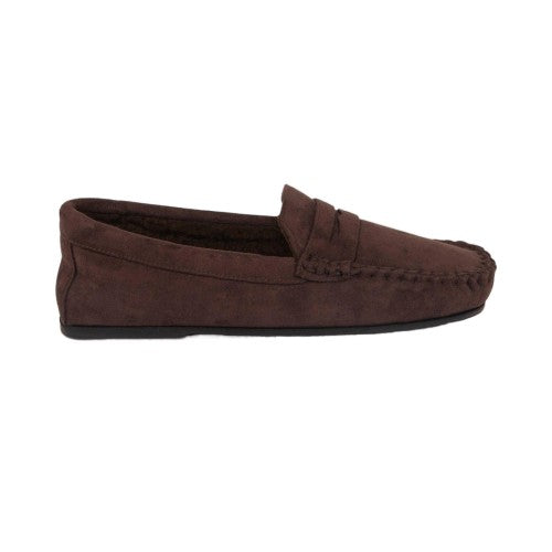 Front - Debenhams Mens Leather Slippers
