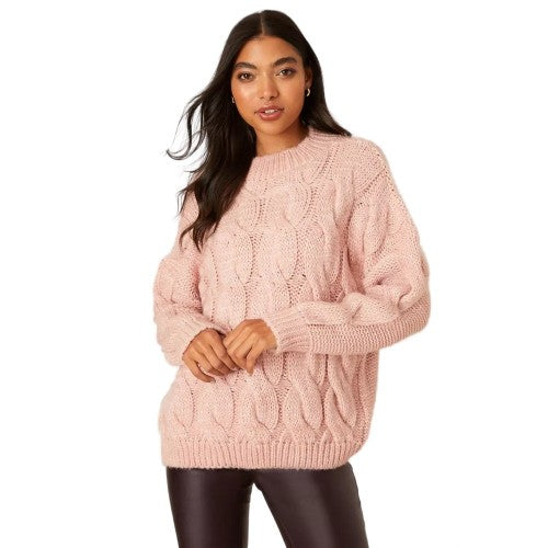 Front - Dorothy Perkins Womens/Ladies Cable Knit Regular Jumper