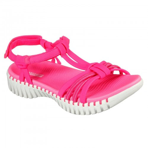 Front - Skechers Womens/Ladies Go Walk Smart Good Lookin Summer Sandals