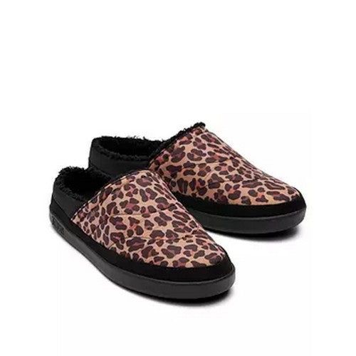Front - Toms Womens/Ladies Classic Leopard Print Slippers