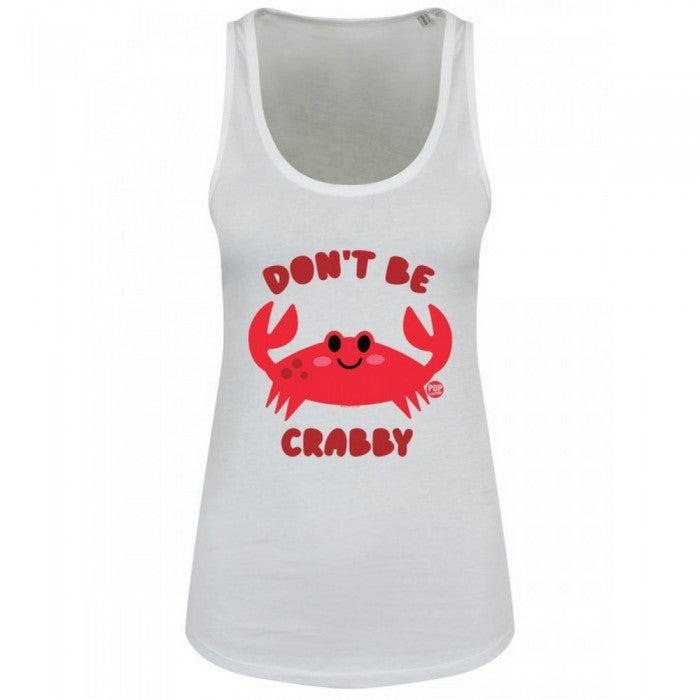 Front - Pop Factory Womens/Ladies Don´t Be Crabby Tank Top