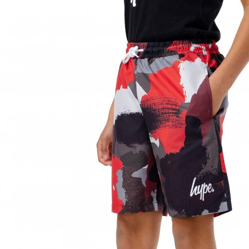 Front - Hype Boys Camo Swim Shorts