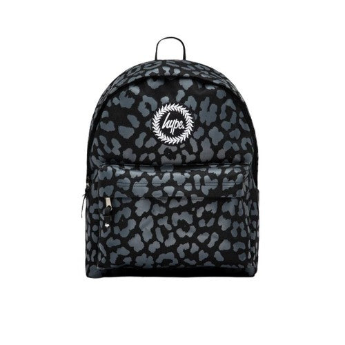 Front - Hype Leopard Print Backpack