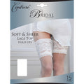 Front - Couture Womens/Ladies Bridal Soft & Sheer Lace Top Hold Ups (1 Pair)