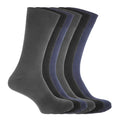 Front - FLOSO Mens Cotton Mix Lycra Socks (Pack Of 6)
