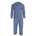 Front - Walter Grange Mens Traditional Paisley Patterned Long Sleeve Shirt And Bottoms Pyjama Set