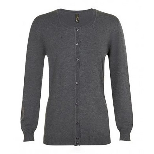 Front - SOLS Womens/Ladies Griffith V Neck Long Sleeve Cardigan