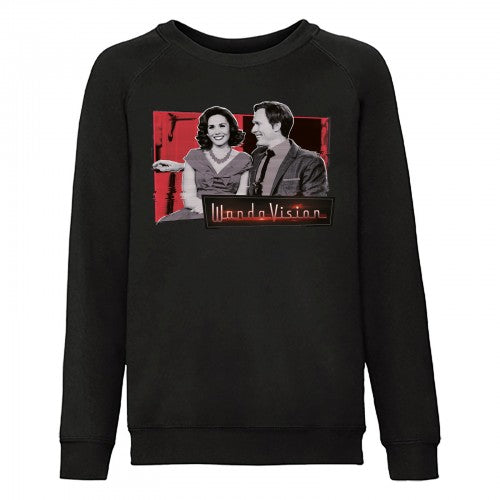 Front - WandaVision Girls Sweatshirt