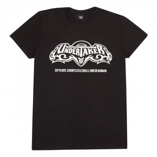 Front - WWE Womens/Ladies 30 Years The Undertaker Boyfriend T-Shirt