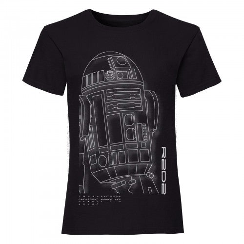 Front - Star Wars Girls R2-D2 T-Shirt