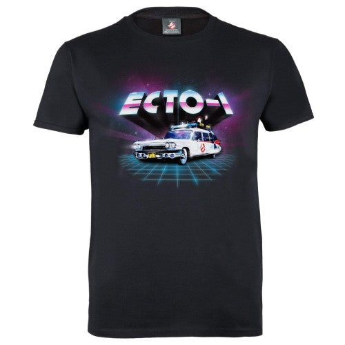 Front - Ghostbusters Mens Ecto-1 Neon T-Shirt