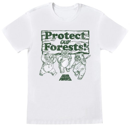 Front - Star Wars Mens Protect Our Forests Ewok T-Shirt