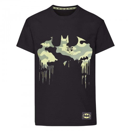 Front - DC Comics Boys Batman Camo T-Shirt