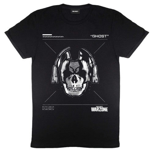 Front - Call Of Duty Mens Warzone Skull T-Shirt