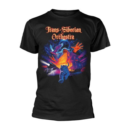 Front - Trans-Siberian Orchestra Unisex Adult Tiger Collage T-Shirt