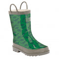 Front - Regatta Great Outdoors Childrens/Kids Minnow Patterned Wellington Boots