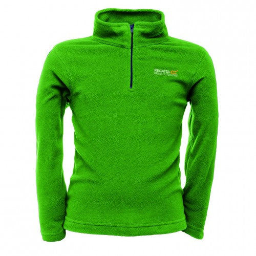 Front - Regatta Great Outdoors Childrens/Kids Hot Shot II Half Zip Fleece Top