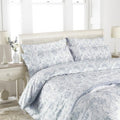 Front - Riva Home Etoille Floral Pattern Duvet Cover Set (200 Thread Count)