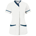 Front - Alexandra Womens/Ladies Contrast Trim Medical/Healthcare Work Tunic