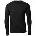 Front - Front Row Mens Cotton Rich Cable Knit Sweater/Jumper