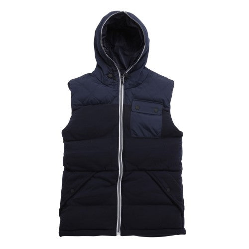 Front - Brave Soul Mens Stockport Two Tone Gilet/Bodywarmer