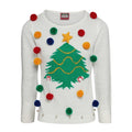 Front - Christmas Shop Womens/Ladies Christmas Tree 3D Jumper