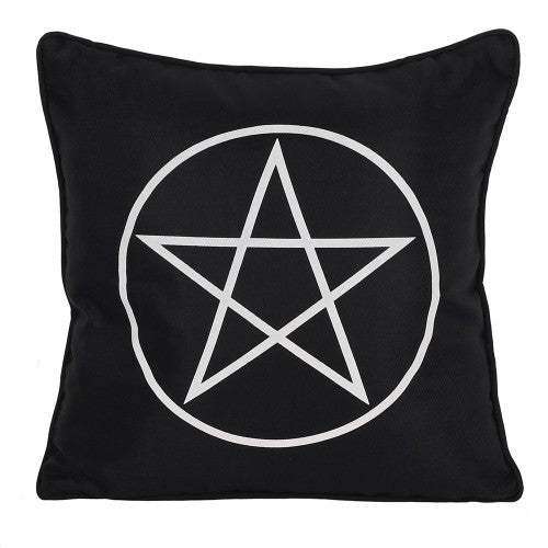 Front - Something Different Pentagram Pattern Square Cushion
